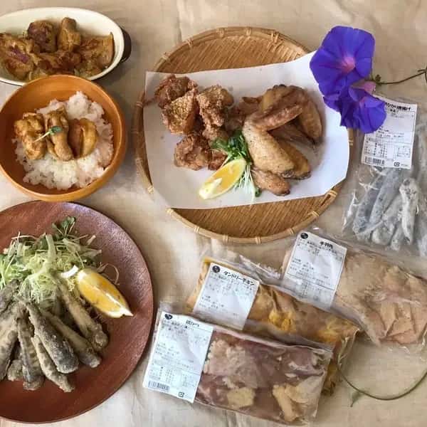 名物めひかり唐揚げと漁師町の鶏シリーズ