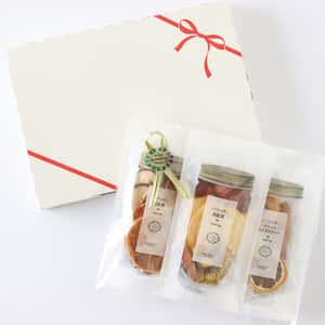 送料無料｜フルーツティーのプチギフトボックス3種セット｜砂糖不使用無添加ドライフルーツで作る｜ポスト投函