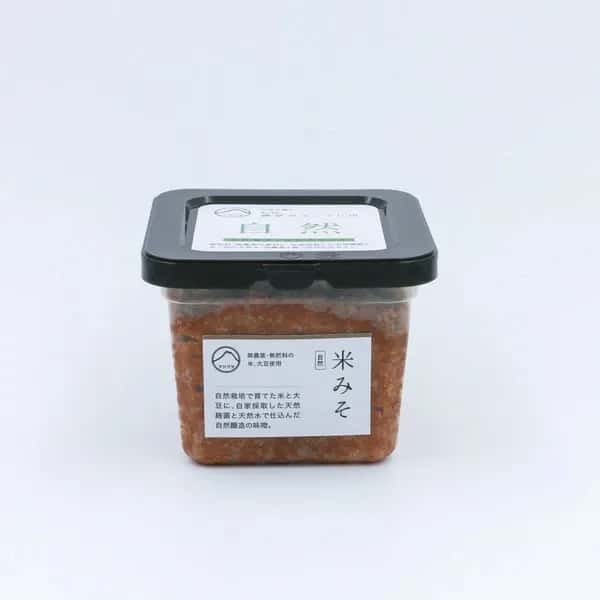 米みそ自然　自然栽培×天然麹菌(野生麹菌)