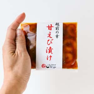 越前甘エビ漬け　新鮮加工　化学調味料・保存料不使用