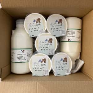 牛乳500mL2本とヨーグルト5個※木曜日発送