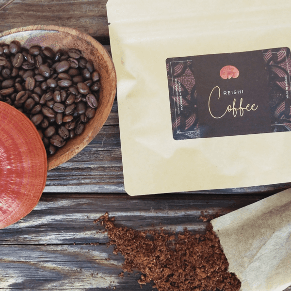 ＜REISHI  COFFEE＞国産無農薬原木栽培の霊芝入り有機栽培の珈琲