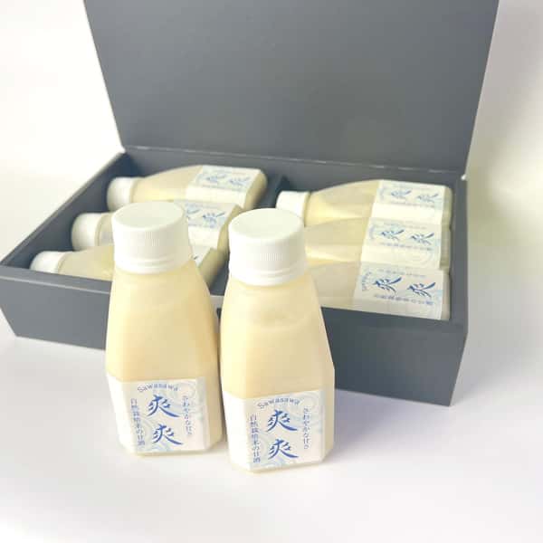 甘酒麹で作る＜甘酒 ギフトボックス＞自然栽培米の甘酒麹を使用した爽やかな甘さ