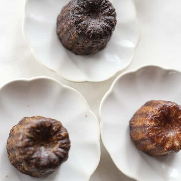 小麦・卵・乳製品不使用＜カヌレ３種類＞素材のやさしさをぎゅっと焼き込んだおやつ