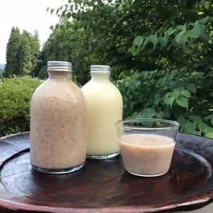 非加熱〈紅白生あま酒〉自然栽培米と天然水仕込み／火入れなし・麹菌そのまま