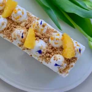 栄養学とアートの融合。甘味料不使用未体験の口福・VEGGI de PAN （4月はネーブルオレンジレアチーズケーキVEGGI de PAN)【完全オーガニック・グルテンフリー・低糖質】