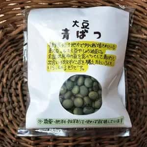 信州の希少な在来大豆【青ばつ豆】農薬・肥料・除草剤不使用