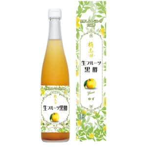国産ゆずと熟成有機黒酢＜生フルーツ黒酢 ゆず＞三年熟成