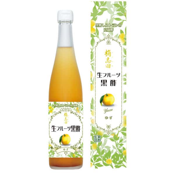 国産ゆずと熟成有機黒酢＜生フルーツ黒酢 ゆず＞三年熟成