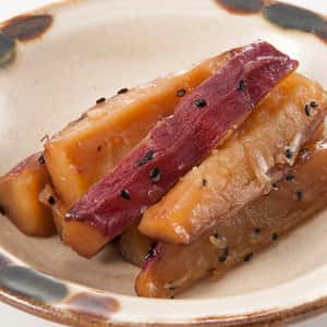 加賀野菜のひとつ五郎島金時を使用してやさしい甘さに仕上げた大学いも〈五郎島金時ぽてと〉