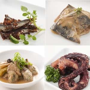 日本海のお魚そうざいセット〈能登産焼さば味噌煮・いわしふぶき煮・能登がき味噌煮・能登だこやわらか煮〉やさしい味に仕上げたお魚惣菜詰め合わせ4種