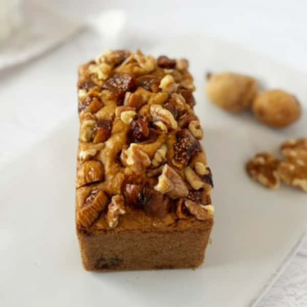 グレインフリーケーキブレッド【無花果＆胡桃】穀物・小麦・米粉・白砂糖・乳製品不使用