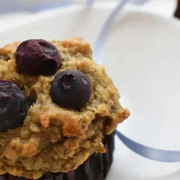 【販売期間外】ベイクドオーツマフィン＊バナナ＆フレッシュブルーベリー