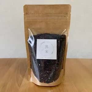 【天日干し・令和7年度産】黒米（朝紫）　農薬・除草剤・化学肥料不使用