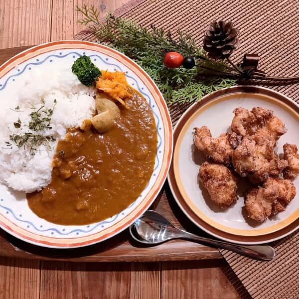 素材厳選スパイスカレー3種とブランド鶏のからあげセット＜無添加・グルテンフリー・砂糖不使用＞