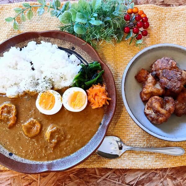 ＜お子様のいるご家庭におすすめ＞素材厳選スパイスカレー5種・ブランド鶏のからあげセット ＜無添加・グルテンフリー・砂糖不使用＞