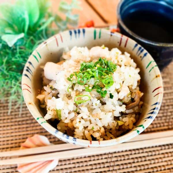 四万十鶏の＜ゴマ香るネギ塩炊き込みご飯 ＞ 