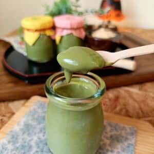 やさしさを贈る、母の日プリン。コク旨なめらか"有機抹茶プリン"《食品添加物・小麦・砂糖・卵不使用》4個入り。メッセージカード、リボンサービス。