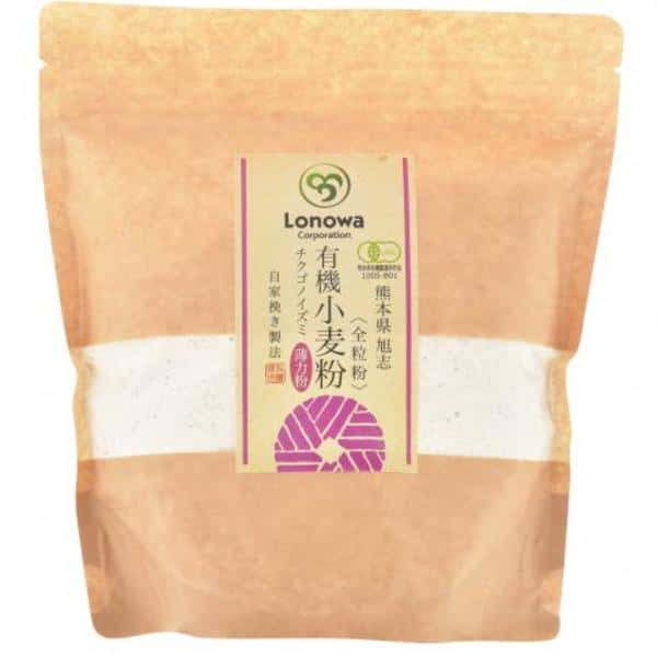 小麦粉 (薄力粉: チクゴイズミ) 全粒粉 [無農薬・無化学肥料・有機JAS認定]