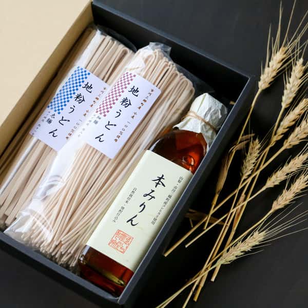 ギフトに！「地粉うどん」と「本みりん」セット