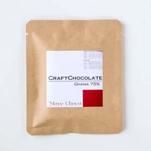 カカオ豆ときび砂糖だけで作るクラフトチョコレート＜ガーナ産カカオ75%＞