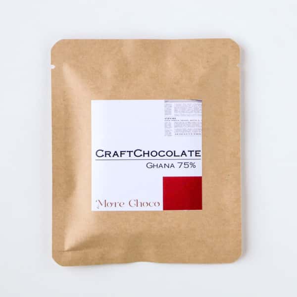 カカオ豆ときび砂糖だけで作るクラフトチョコレート＜ガーナ産カカオ75%＞