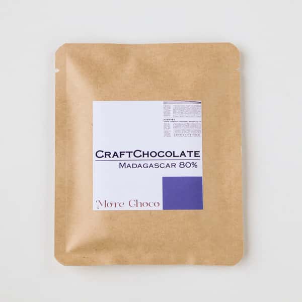 カカオ豆ときび砂糖だけで作るクラフトチョコレート＜マダガスカル産カカオ80％＞