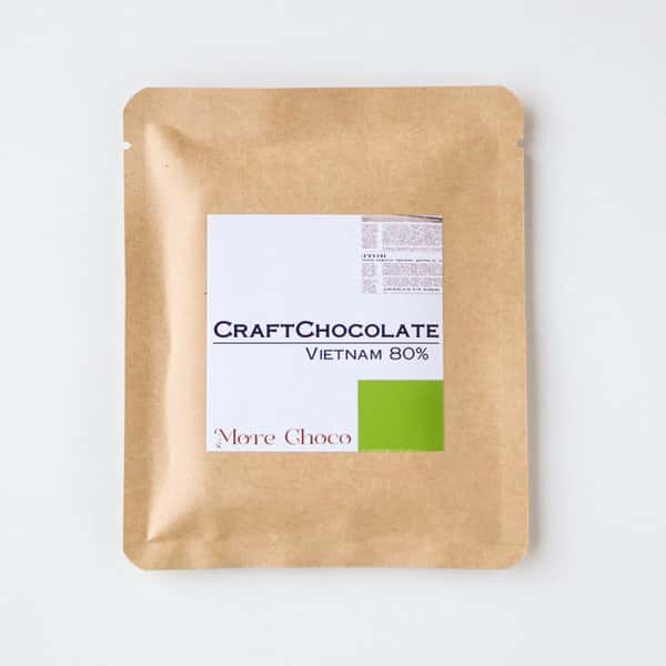 カカオ豆ときび砂糖だけで作るクラフトチョコレート＜ベトナム産カカオ80％＞