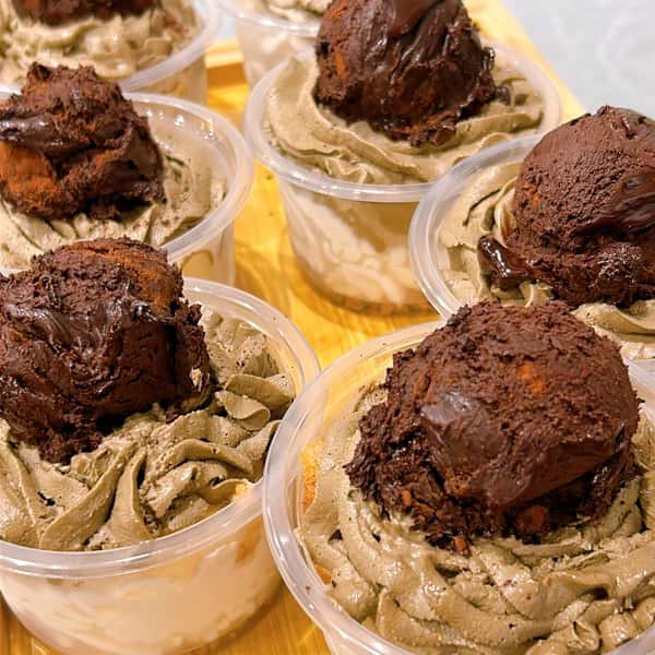 ＜veganパフェ＞ほうじ茶＆生チョコ＜卵、乳製品、小麦不使用＞