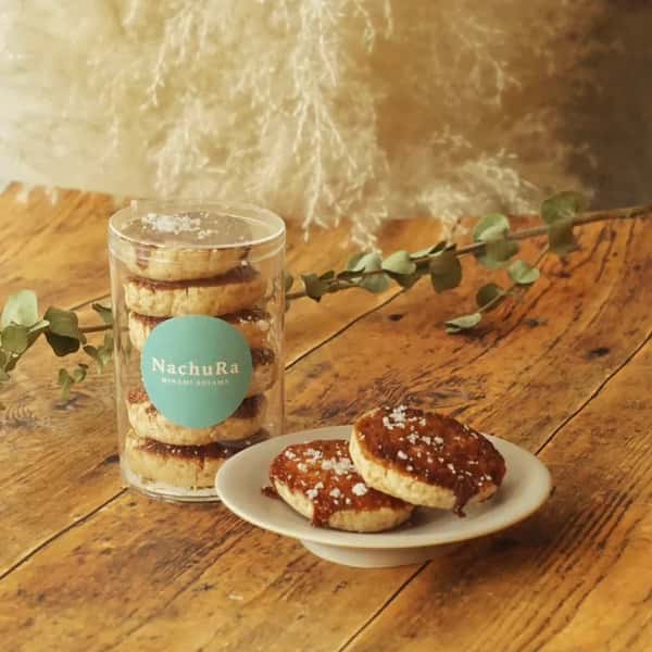 卵・小麦粉・白砂糖不使用＜ オートクチュールクッキー - 塩カラメル -＞青ヶ島ひんぎゃの塩で仕立てたグルテンフリー焼き菓子