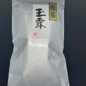 ２０２６年新茶玉露粉茶、京都府で農薬不使用栽培でできた粉茶です。急須なしで手軽に玉露粉茶を楽しめます。