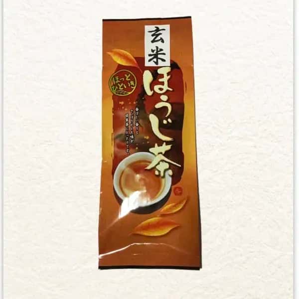 玄米ほうじ茶　京都の農薬不使用栽培ほうじ茶と、有機玄米使用。