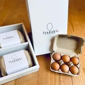 【贈答/ギフト】御贈答放牧卵itadaki/空と大地に見守られて、産まれる卵。-itadaki-甘くてコク深い、放牧鶏「暖鷄」の卵です。放牧卵/自然放牧