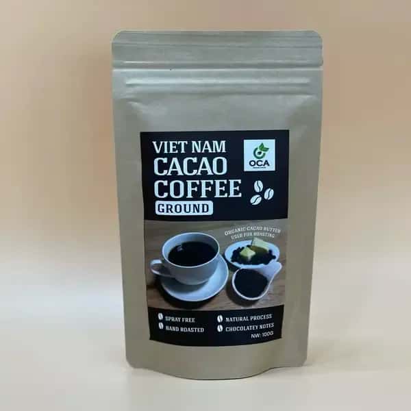 【無農薬】本当に美味しい☆《自然発酵・手焙煎》カカオコーヒー〈粉〉