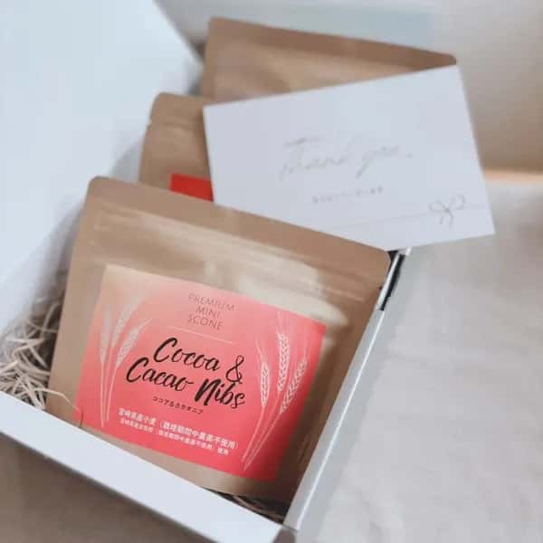 \ 冬のギフトに☆/  宮崎県産無農薬小麦のミニスコーンギフト（シルバークラフトボックス入・3種類×1個）