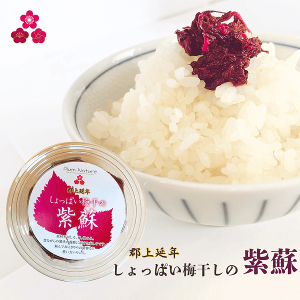 保存料・着色料・化学調味料不使用＜郡上延年しょっぱい梅干の紫蘇＞昔ながらの味わい