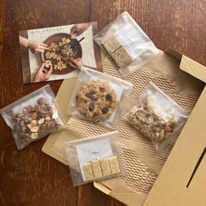 お得なセット♩【有機オートミールのグラノーラ・無農薬米粉のクッキー】100%無農薬・有機食材《甘味料不使用で甘くない》砂糖・小麦・卵・乳製品・大豆・食品添加物不使用