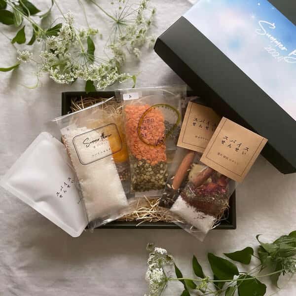 【夏箱】チャイ/カレー/スパイスのおかずとお茶、全５品を楽しむセット