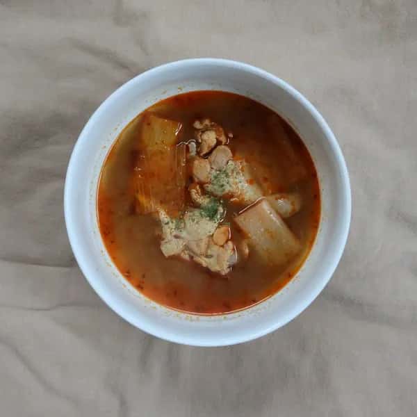 〈自家栽培〉ローストねぎとチキンのスープカレー