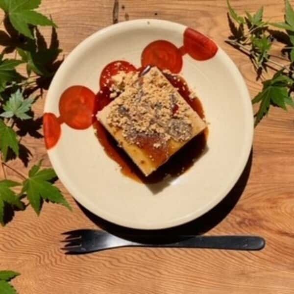 無添加・グルテンフリー＜黒豆きな粉とチーズのケーキ＞米粉使用でしっとり