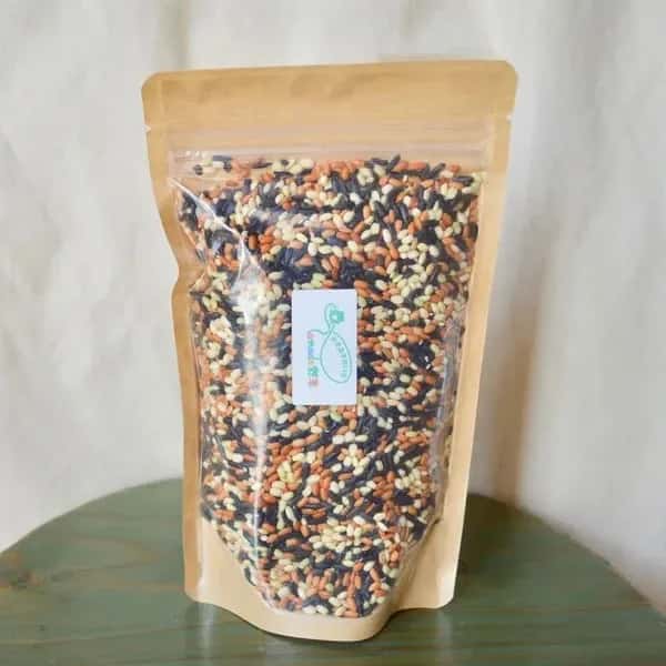 古代米mix（三種混合）令和7年産（無農薬・無肥料/ハザかけ天日干し）