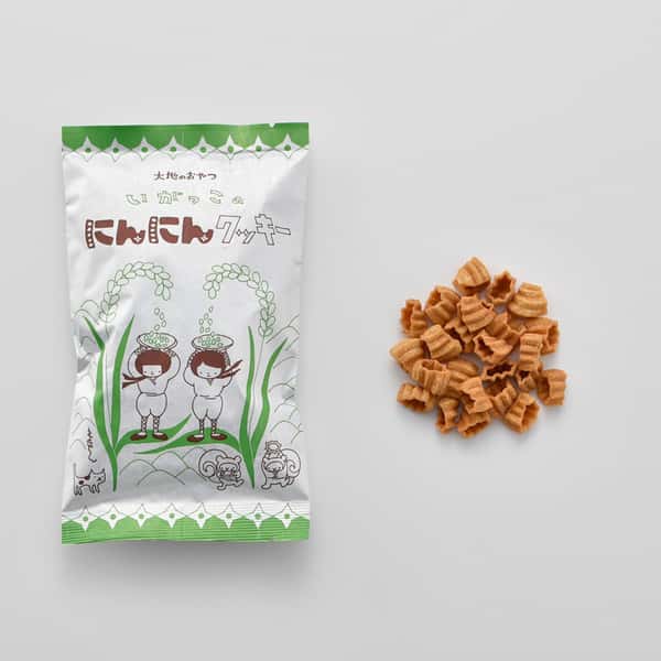 大地のおやつ いがっこのにんにんクッキー 卵・乳成分不使用