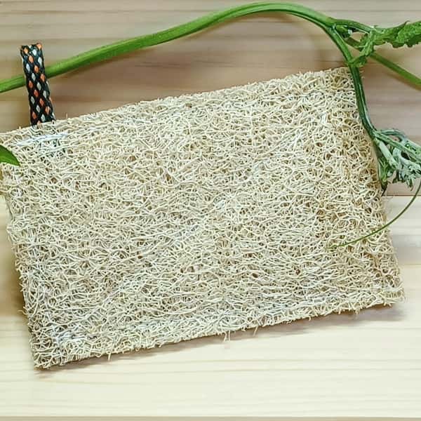 有機へちまで手作り＜キッチン用四角たわし＞