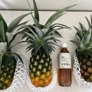 ［贈答用］有機JAS認証圃場で栽培〈沖縄県産ハワイ種・島パイン〉甘くてジューシーなピリピリしにくいパイナップルの口コミ・レビュー(はなさん)