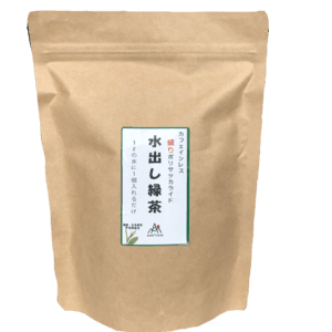 農薬・化学肥料不使用＜水出し緑茶ティーバック＞(2番茶以降の茶葉使用)