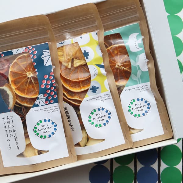 自宅で簡単にサングリアが作れるサングリアベース詰め合わせ<ギフトボックス3種類セット>