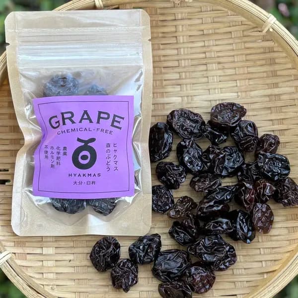【無添加】種あり干しぶどう  自然栽培ピオーネ