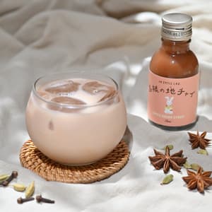 ＜ジンジャーチャイ＞牛乳で割って楽しむ！スパイス農家の手作りチャイシロップ(保存料・着色料・香料不使用)