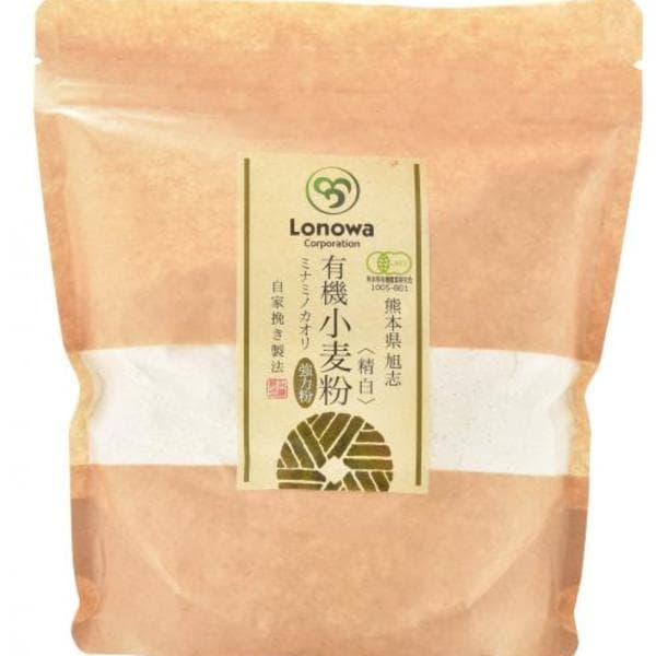小麦粉 (強力粉: ミナミノカオリ) 精白 [無農薬・無化学肥料・有機JAS認定]