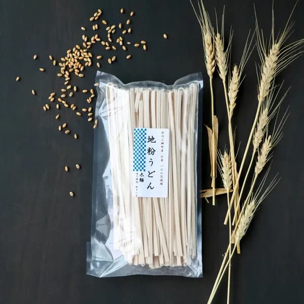 農薬・化学肥料・除草剤不使用「地粉うどん」